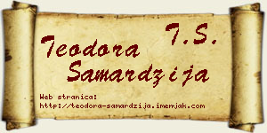 Teodora Samardžija vizit kartica